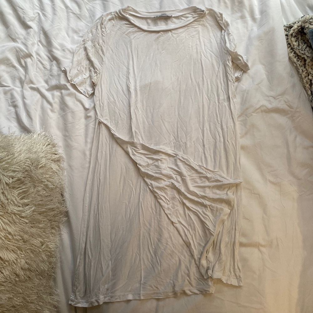 Studio Pasha white tunic with side slits, Size S